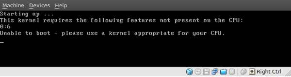 Ubuntu Server on VirtualBox returns error